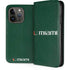 University of Miami Horizontal Mark on Green iPhone 15 Pro Folio Case
